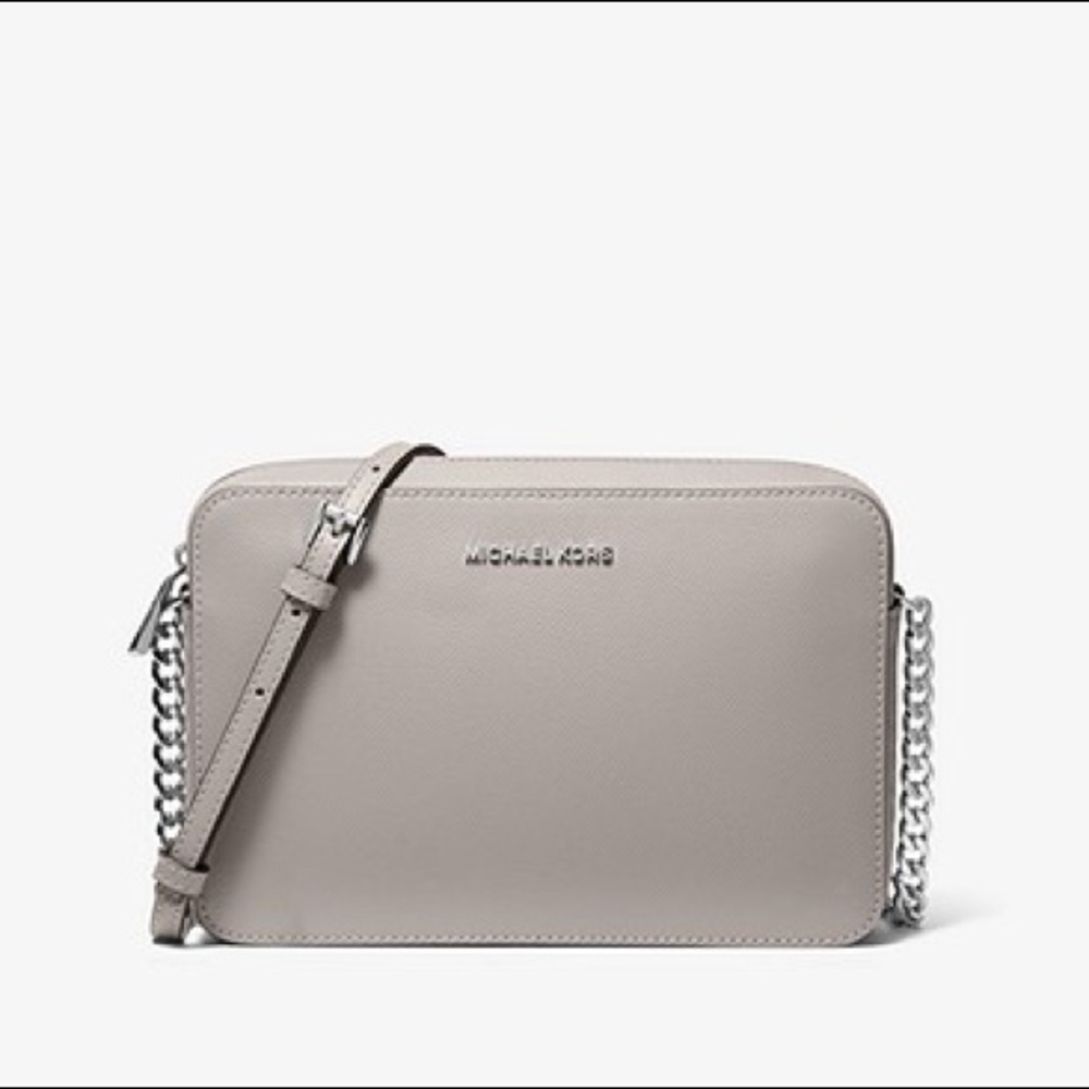 Jet Set Large Saffiano Leather Crossbody Bag
